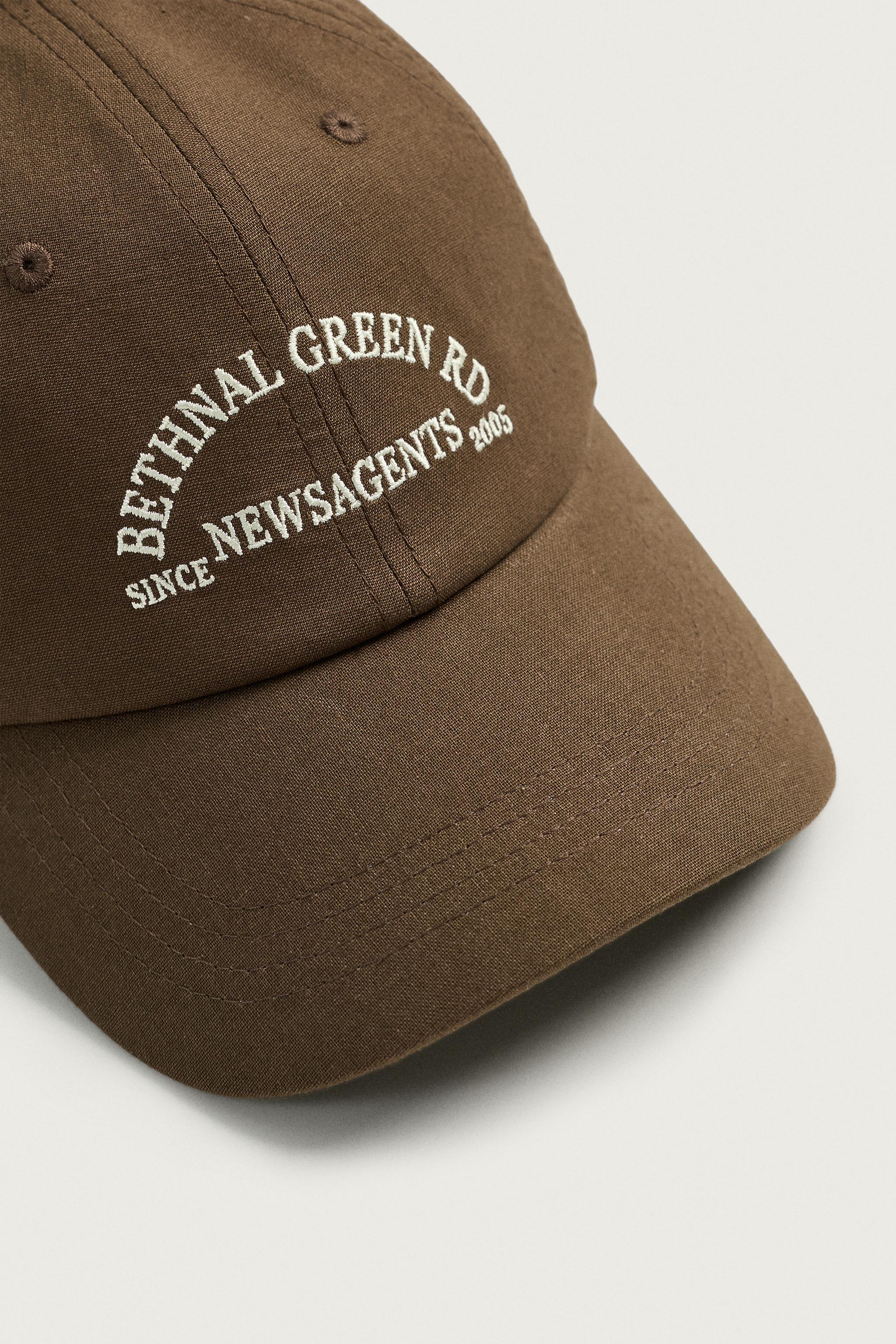 EMBROIDERED TEXT CAP